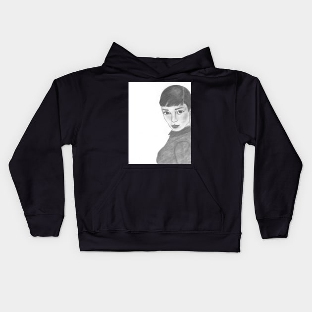 Audrey Kids Hoodie by ArtbySarahJ